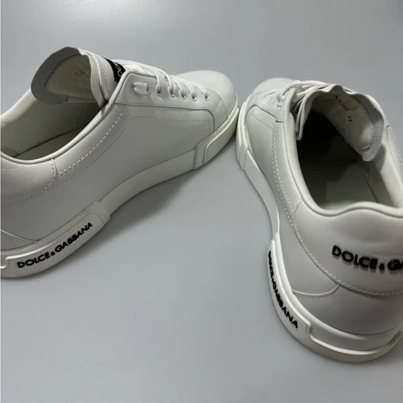 Dolce & Gabbana Portofino Logo Sneakers White Men’s UK 11/US 12